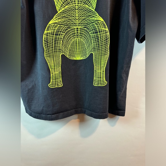 Lifework Big Radog Black /Green T Shirt Size Medium Crew Neck Short Sleeve - Picture 13 of 16